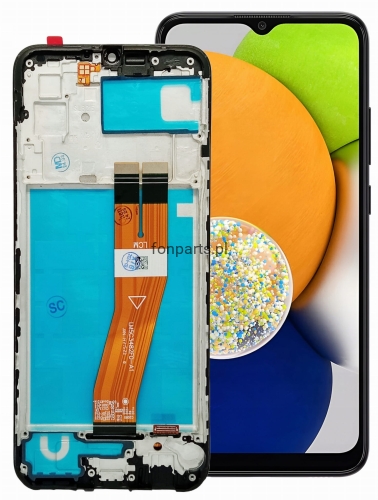 Wyświetlacz LCD OEM SAMSUNG A03 2022 Łatwy Montaż RAMKA ORYGINALNY-4619adf5e98bbf9fa422ec95e1b19b1b