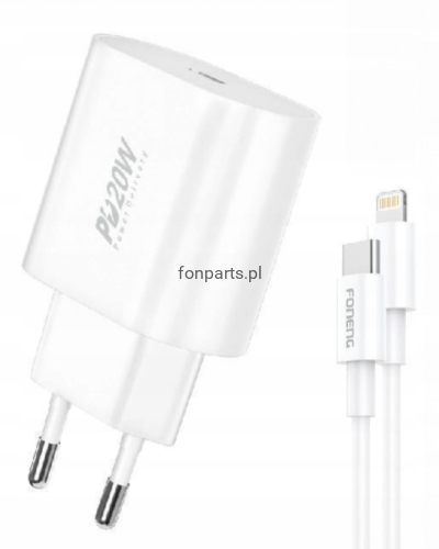 Ładowarka EU39 Foneng LIGHTNNG Iphone PD20W Quick Charge +Kabel-2b2297caa1eb5e7b7581003905a4db66
