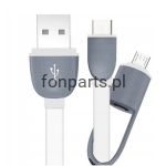 Kabel ładowarka 3 W 1 USB microUSB iphone 
